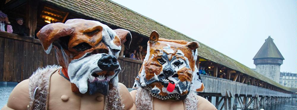 Lucerna in un giorno di Carnevale